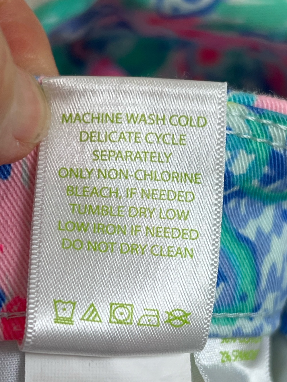 Lily Pulitzer mermaid cove size 14 Printed Cotton-Blend Shorts - Pink & Blue - Picture 15 of 15